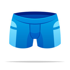 Swim shorts sport pants vector isolated illustration