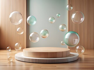 soap bubbles on the table