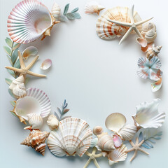 Beautiful Seashell Invitation Card 