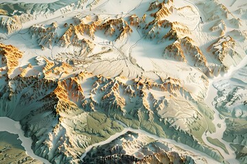 Elevation Changes and Topographical Features A Terrain Overlay for Mountain Climbing Expedition