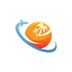 Globe Travel Simple icon modern design template