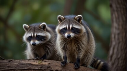 Obraz premium close up of a raccoon