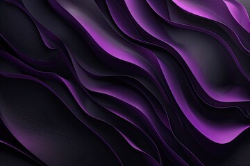 Obraz premium 3d rendering of beautiful purple pleats and swirls