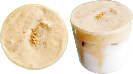 피넛 라떼-음료-음식