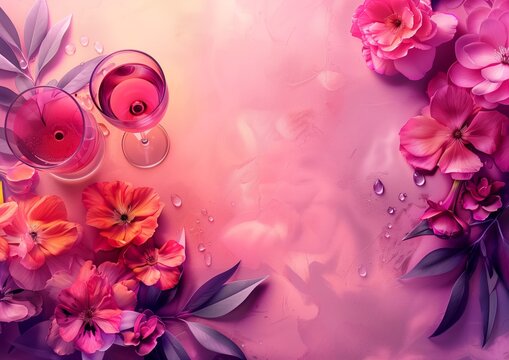 Bachelorette Party Invitation Invite Card Celebration Wedding Engagement Girls Women Background Image Wallpaper 5x7