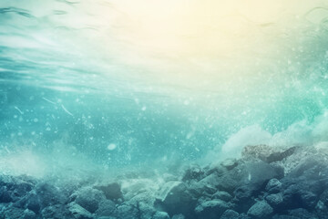 sea theme background with blank copy space