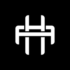 AH or HA monogram logos overlapping.	