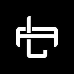 AL or LA monogram logos overlapping.	