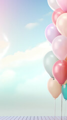 Colorful balloon decoration