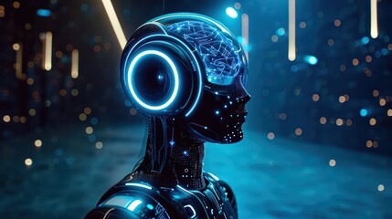 robot with big data of brain and high technology