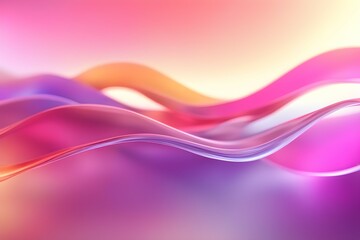 A colorful wave with pink, purple, and orange colors