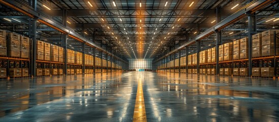 Efficient Automated Logistics and Retail Warehouse Center