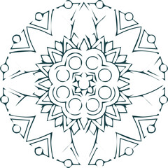 Beautiful mandala art, vector mandala design
