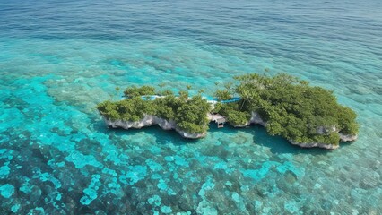 beach with palm trees