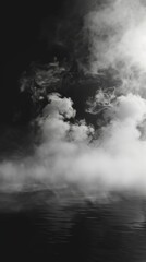 Smoke black ground fog cloud floor mist background steam dust dark white horror overlay. Ground smoke haze night black water atmosphere 3d magic spooky smog texture isolated transparent effect circle.