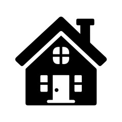 simple and plain house icon, vector