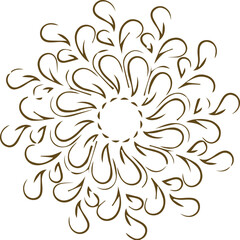 Beautiful mandala art, vector mandala design