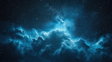 space night sky with cloud and star, abstract background