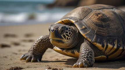 Obraz premium turtle on the beach