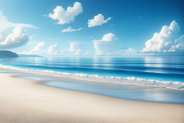 青い海と白い砂浜