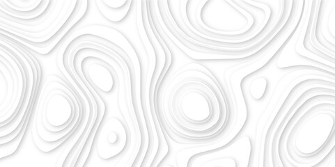 Wave paper cut background. map line of topography. topographic line contour map background. paper texture design.