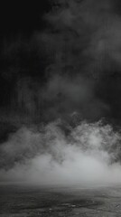 Smoke black ground fog cloud floor mist background steam dust dark white horror overlay. Ground smoke haze night black water atmosphere 3d magic spooky smog texture isolated transparent effect circle