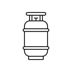 Gas Cylinder outline icon. vector flat trendy style illustration for web and app..eps
