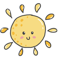 cartoon illustration weather sky season emoji sun yellow