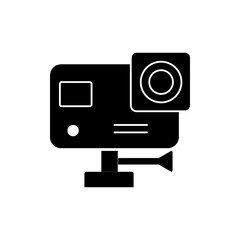 Action camera icon. vector flat black simple illustration for web and app..eps