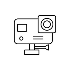 Action camera icon. vector flat liner illustration for web and app..eps