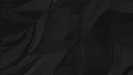 Obraz premium Black Crumpled paper grimy textur ,Dark background.