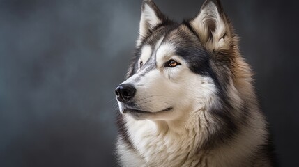 Obraz premium Majestic wolf with piercing eyes