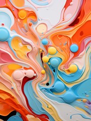 Obraz premium vibrant abstract fluid art background