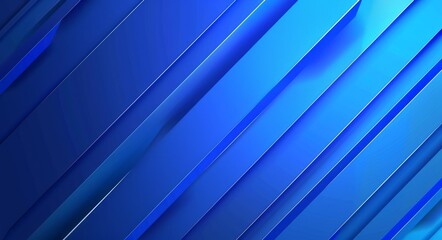 Obraz premium Dynamic blue abstract composition with sharp shapes, ideal for technology-related projects or futuristic themes