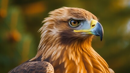 Obraz premium Majestic golden eagle close-up portrait