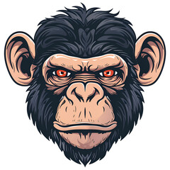Animal character of monkey