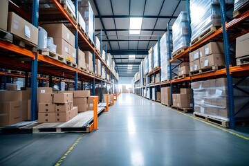 Retail Warehouse Efficiency: Organized Inventory Awaits Distribution