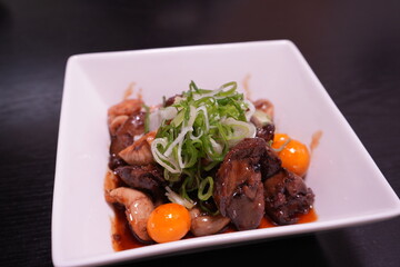 Japanese Food, Kofu Chicken Motsuni - 日本料理 山梨 名物 鳥もつ煮