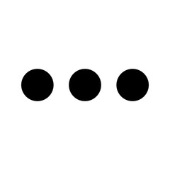 ellipsis icon. Three dots vector color editable