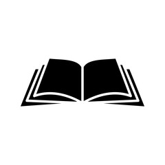 open book icon vector illustration color editable