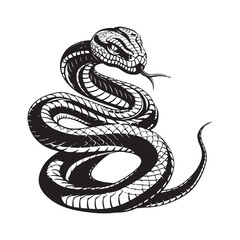 Snake Vectors and Illustrations isolated on white