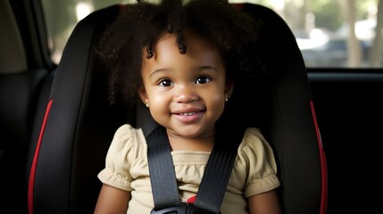 The happy child's laughter resonates through the car, a reminder of the joy that comes from being secure in their child seat
