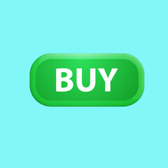 Buy icon green color vector