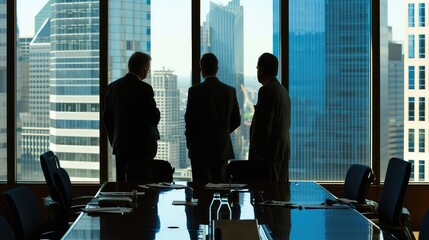 Intrigue fills the room as deals are made, painting a picture of hidden motives.