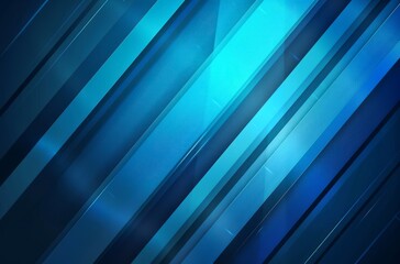 Obraz premium Blue geometric pattern with diagonal lines, providing a stylish and contemporary backdrop for technology-focused content