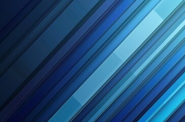 Obraz premium Blue abstract background with diagonal lines, offering a modern and sophisticated look for business and technology presentations