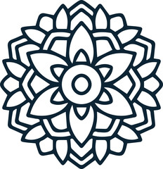 Beautiful mandala art, vector mandala design