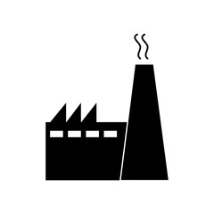 factory icon. vector flat building and landmark illustration on white background..eps