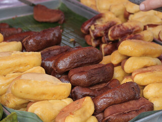 Kue pukis, Indonesian pancake is usually served in the morning or evening which has some flavors like chocolate, cheese, blueberry, strawberry, and pandan. Kue Pukis are ready to be sold.