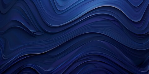 Blue background with navy blue waves, stripes and lines for presentation design
